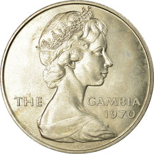 Coin, GAMBIA, THE, 8 Shillings, 1970, AU(55-58), Copper-nickel, KM:7