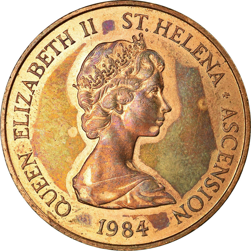 Coin, SAINT HELENA & ASCENSION, Elizabeth II, 2 Pence, 1984, British Royal Mint