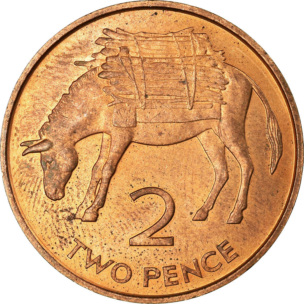 Coin, SAINT HELENA & ASCENSION, Elizabeth II, 2 Pence, 1984, British Royal Mint