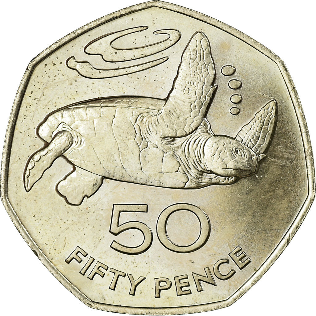 Coin, SAINT HELENA & ASCENSION, Elizabeth II, 50 Pence, 1984, British Royal