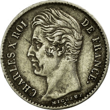 Munten, Frankrijk, Charles X, 1/4 Franc, 1829, Lille, ZF, Zilver, KM:722.12