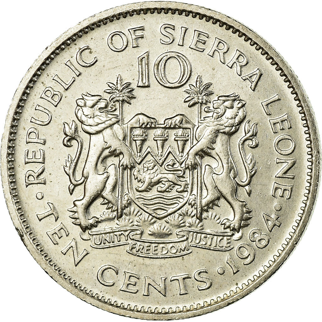 Monnaie, Sierra Leone, 10 Cents, 1984, SUP, Copper-nickel, KM:34