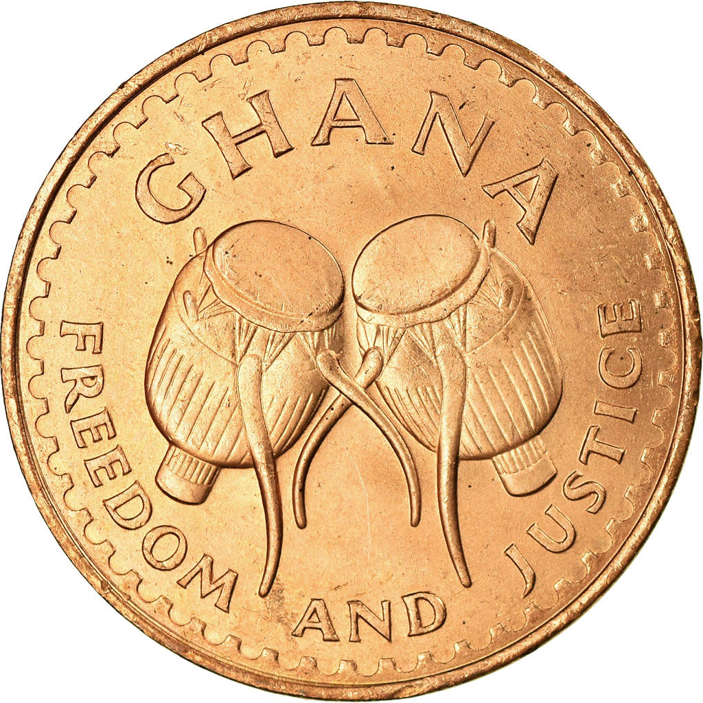 Coin, Ghana, Pesewa, 1967, AU(55-58), Bronze, KM:13