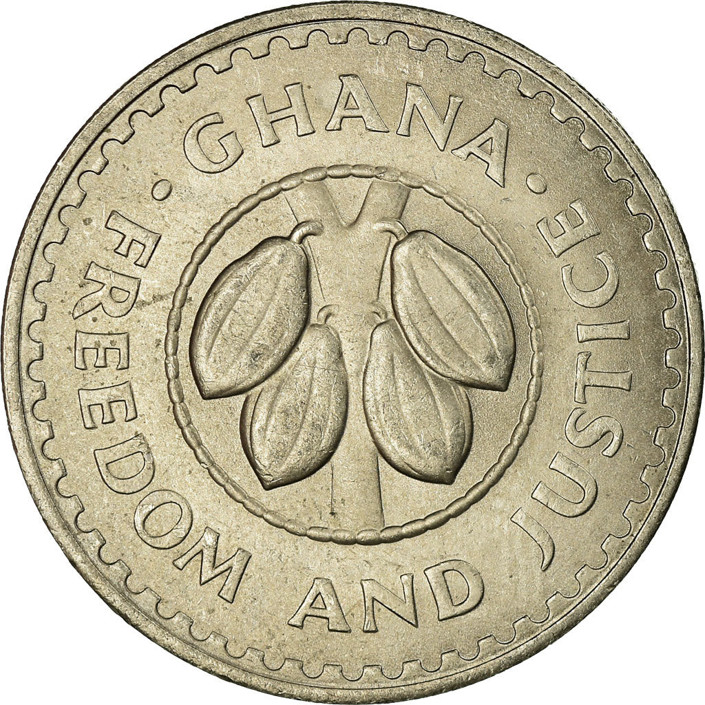 Coin, Ghana, 20 Pesewas, 1967, AU(55-58), Copper-nickel, KM:17