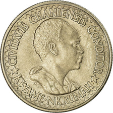 Coin, Ghana, 10 Pesewas, 1965, AU(55-58), Copper-nickel, KM:9