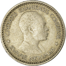 Coin, Ghana, 6 Pence, 1958, EF(40-45), Copper-nickel, KM:4