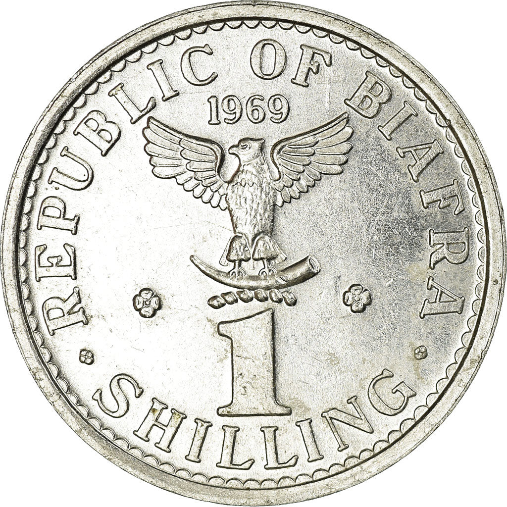 Coin, Biafra, Shilling, 1969, EF(40-45), Aluminum, KM:2