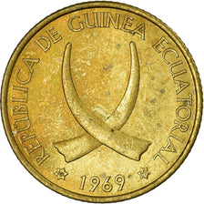 Moneda, Guinea Ecuatorial, Peseta, 1969, MBC, Aluminio - bronce, KM:1
