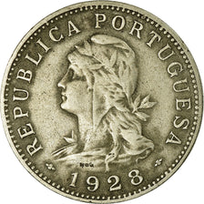 Moneda, Santo Tomé y la Isla de Príncipe, 50 Centavos, 1928, BC+, Níquel -
