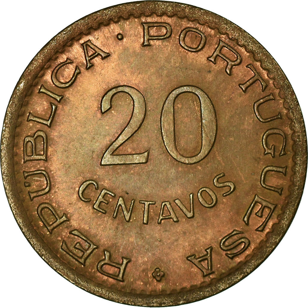 Coin, Angola, 20 Centavos, 1948, EF(40-45), Bronze, KM:71