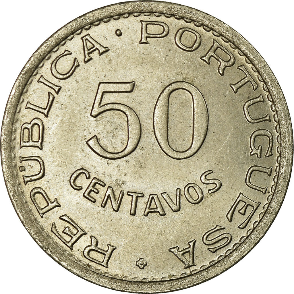 Coin, Angola, 50 Centavos, 1948, AU(55-58), Nickel-Bronze, KM:72