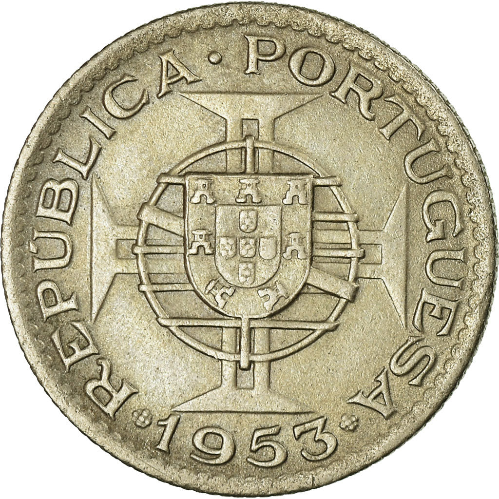 Moneta, Angola, 2-1/2 Escudos, 1953, BB, Rame-nichel, KM:77