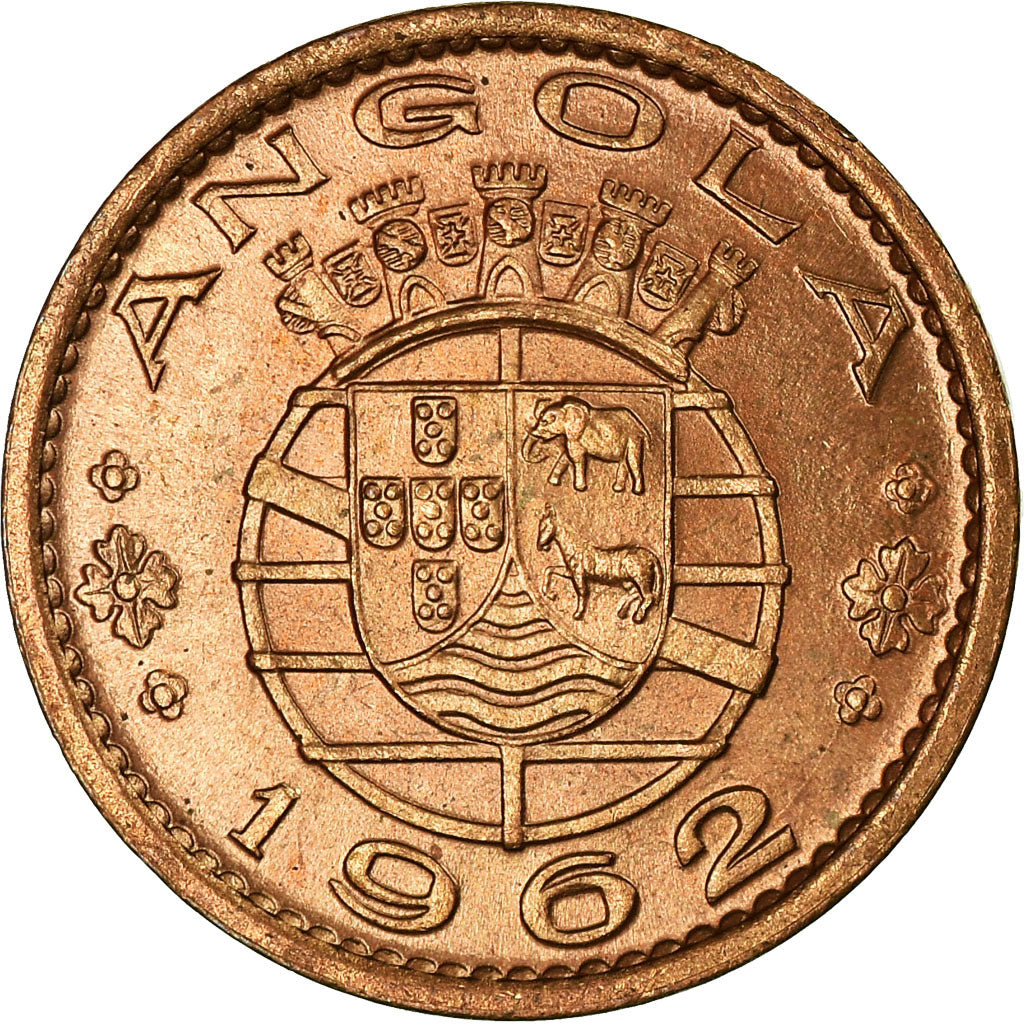Coin, Angola, 20 Centavos, 1962, AU(55-58), Bronze, KM:78