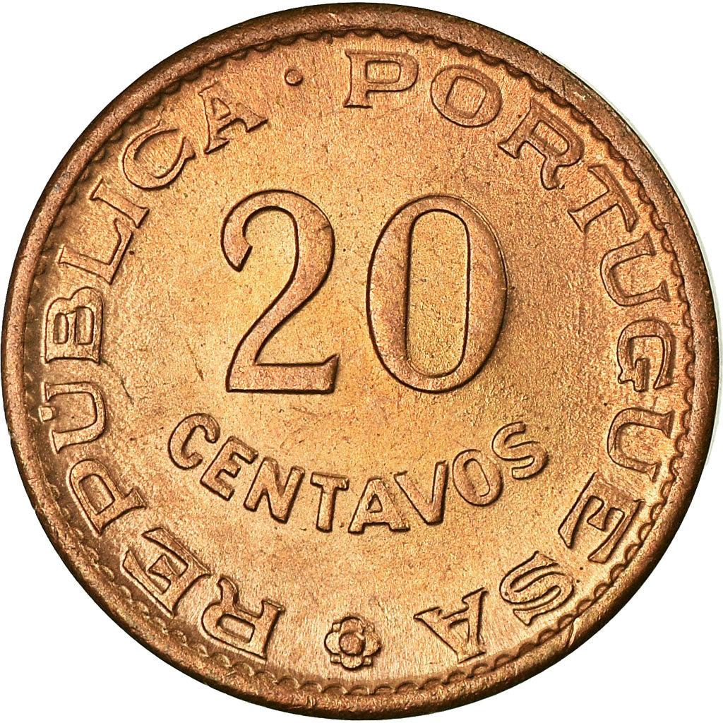 Coin, Angola, 20 Centavos, 1962, AU(55-58), Bronze, KM:78