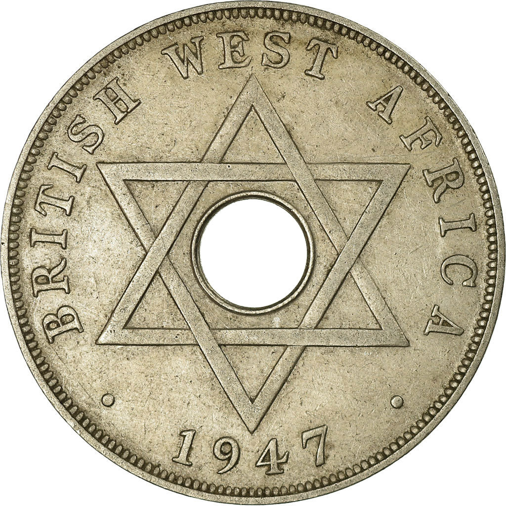 Moneta, AFRICA OCCIDENTALE BRITANNICA, George VI, Penny, 1947, BB, Rame-nichel