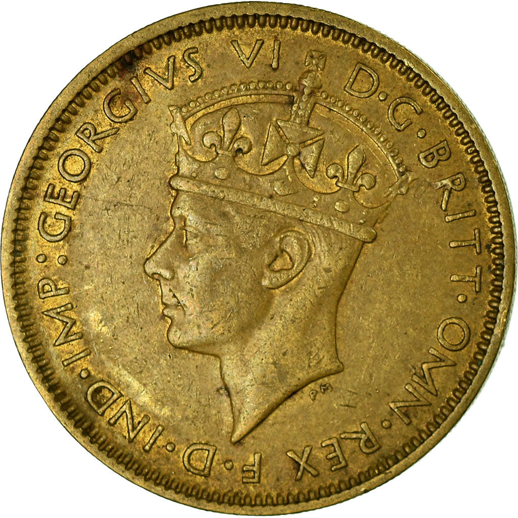 Coin, BRITISH WEST AFRICA, George VI, Shilling, 1946, EF(40-45), Nickel-brass