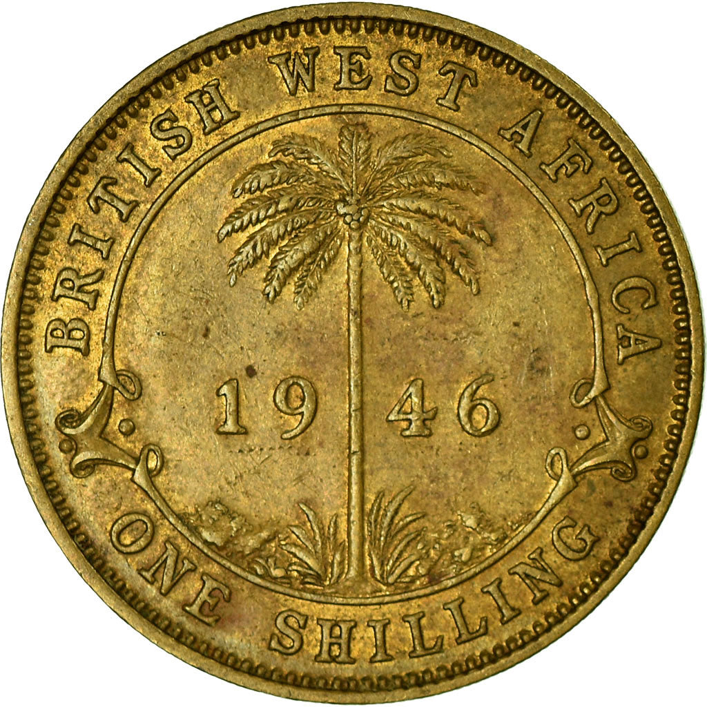 Coin, BRITISH WEST AFRICA, George VI, Shilling, 1946, EF(40-45), Nickel-brass