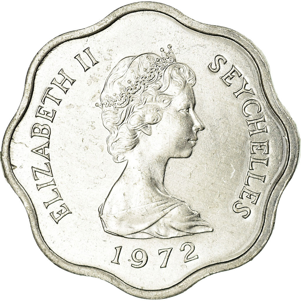 Coin, Seychelles, 5 Cents, 1972, British Royal Mint, AU(55-58), Aluminum, KM:18