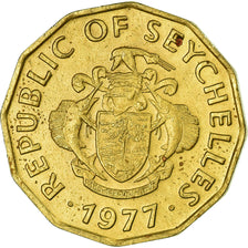 Coin, Seychelles, 10 Cents, 1977, British Royal Mint, EF(40-45), Nickel-brass