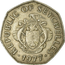 Coin, Seychelles, 5 Rupees, 1977, British Royal Mint, EF(40-45), Copper-nickel