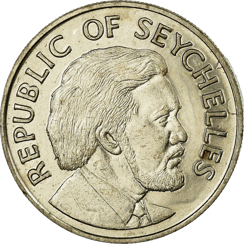 Coin, Seychelles, 50 Cents, 1976, British Royal Mint, AU(55-58), Copper-nickel