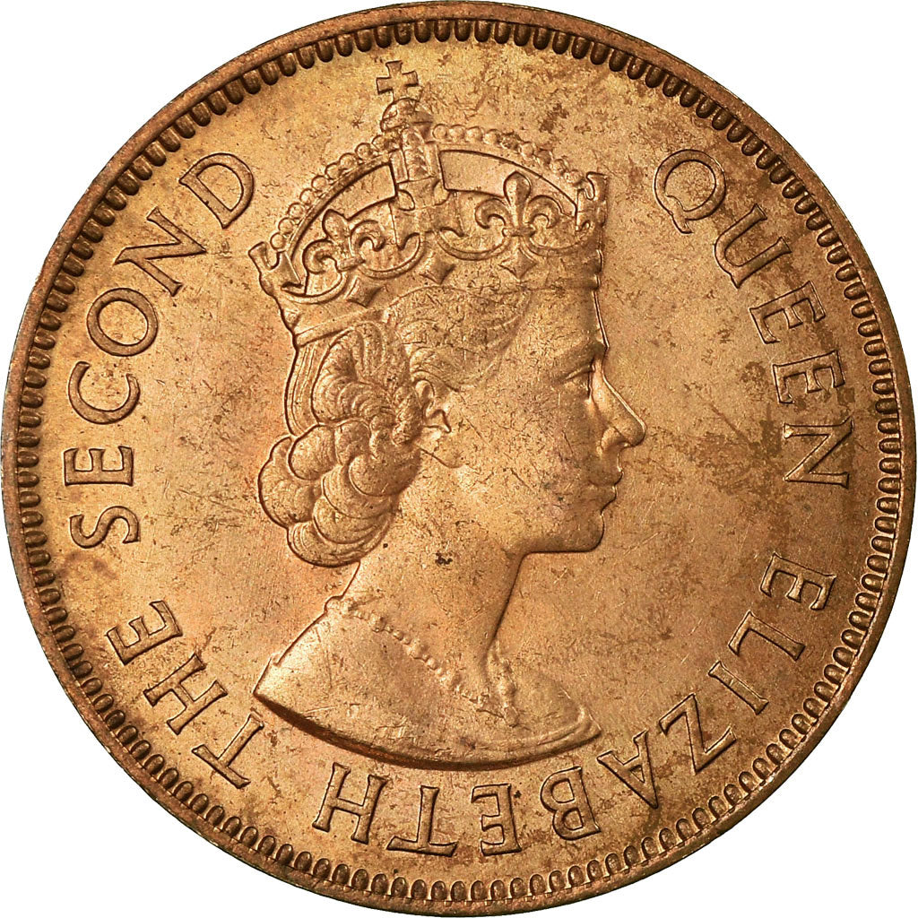Coin, Seychelles, 2 Cents, 1961, EF(40-45), Bronze, KM:15