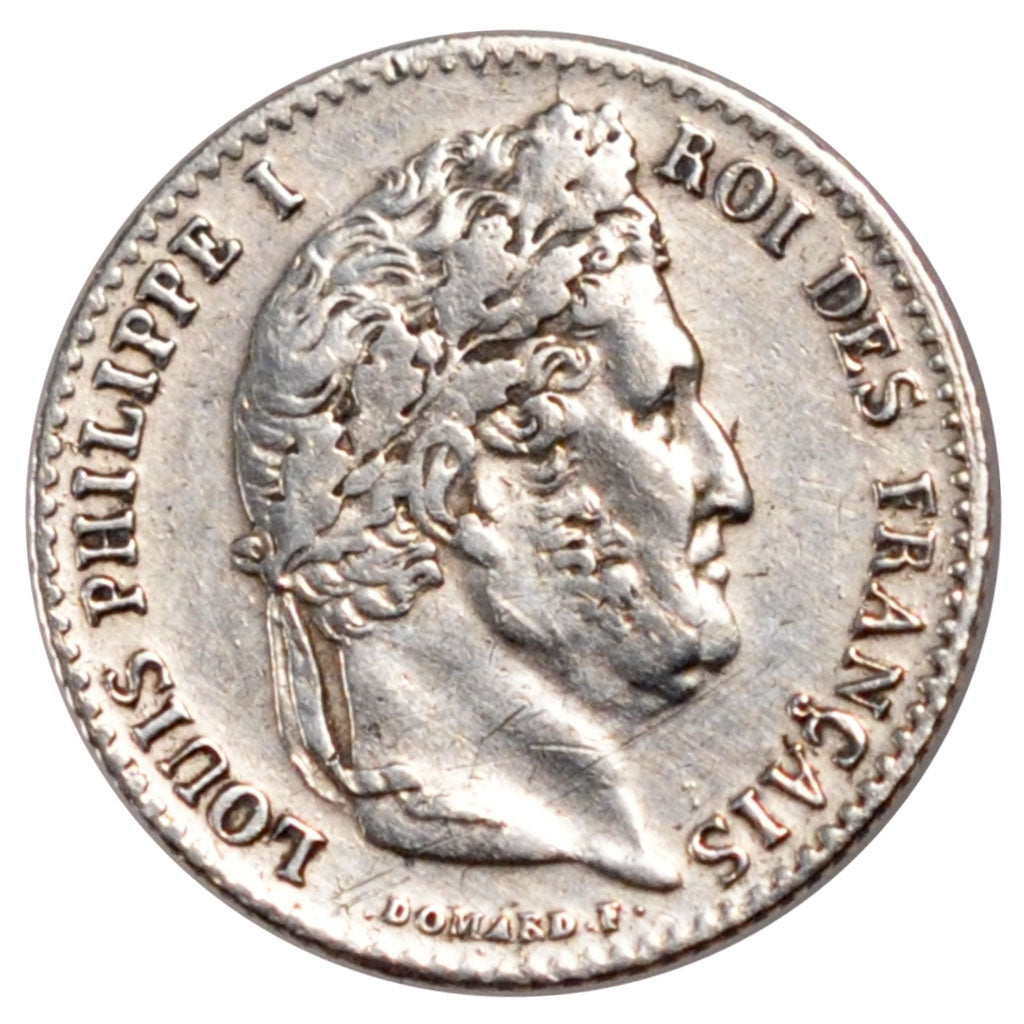 Coin, France, Louis-Philippe, 1/4 Franc, 1833, Lille, EF(40-45), Silver