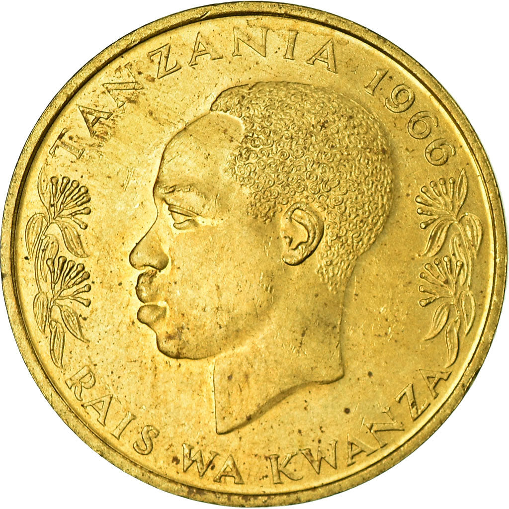 Moneda, Tanzania, 20 Senti, 1966, MBC, Níquel - latón, KM:2