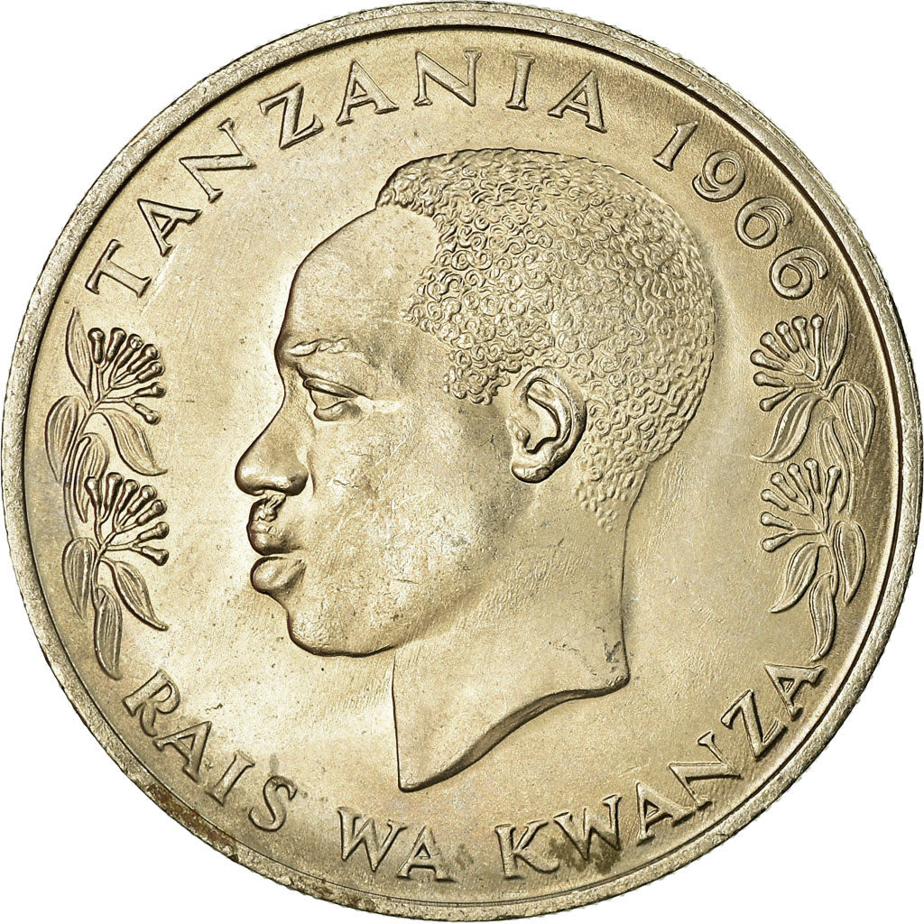 Moneda, Tanzania, Shilingi, 1966, EBC, Cobre - níquel, KM:4