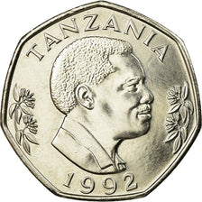 Coin, Tanzania, 20 Shilingi, 1992, EF(40-45), Nickel Bonded Steel, KM:27.2