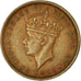Moeda, Maurícia, George VI, 2 Cents, 1944, Pretoria, EF(40-45), Bronze, KM:22