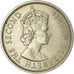 Moeda, Maurícia, Elizabeth II, 1/2 Rupee, 1971, EF(40-45), Cobre-níquel