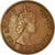Moneda, Mauricio, Elizabeth II, 5 Cents, 1975, MBC, Bronce, KM:34
