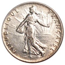 FRANCE, Semeuse, 50 Centimes, 1912, Paris, KM #854, AU(55-58), Silver, 18.1,...
