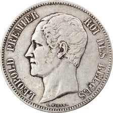 Coin, Belgium, Leopold I, 5 Francs, 5 Frank, 1851, EF(40-45), Silver, KM:17