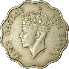 Coin, Mauritius, George VI, 10 Cents, 1952, EF(40-45), Copper-nickel, KM:30