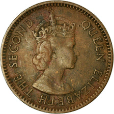 Coin, Mauritius, Elizabeth II, Cent, 1955, VF(30-35), Bronze, KM:31