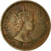 Coin, Mauritius, Elizabeth II, Cent, 1955, VF(30-35), Bronze, KM:31