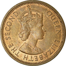 Coin, Mauritius, Elizabeth II, 2 Cents, 1955, EF(40-45), Bronze, KM:32