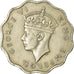 Coin, Mauritius, George VI, 10 Cents, 1947, EF(40-45), Copper-nickel, KM:24
