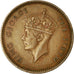 Coin, Mauritius, George VI, Cent, 1949, EF(40-45), Bronze, KM:25
