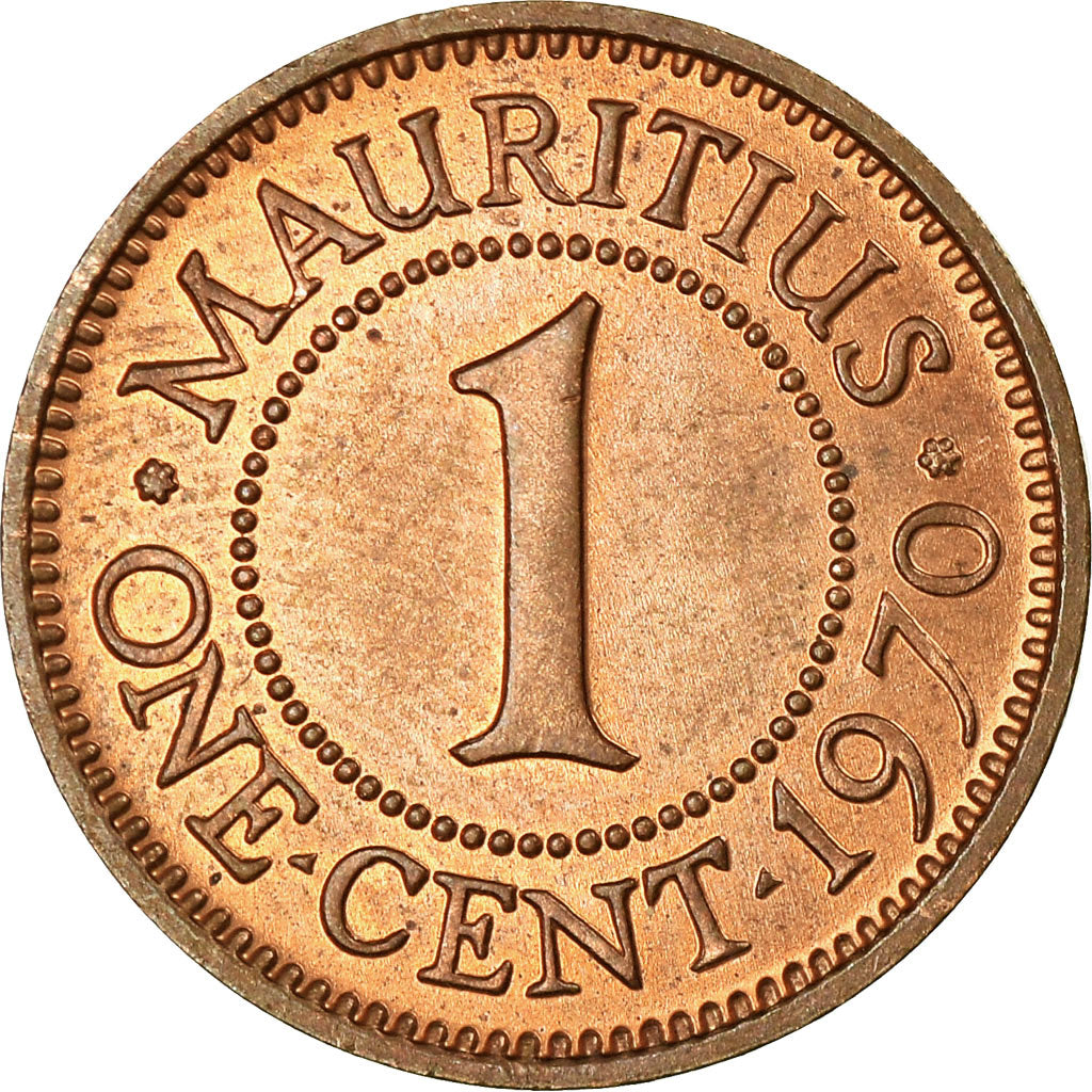 Coin, Mauritius, Elizabeth II, Cent, 1970, EF(40-45), Bronze, KM:31
