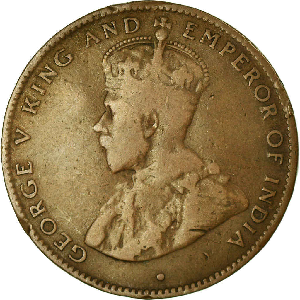 Coin, Mauritius, George V, 2 Cents, 1923, VF(20-25), Bronze, KM:13