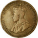 Coin, Mauritius, George V, 2 Cents, 1923, VF(20-25), Bronze, KM:13