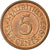 Monnaie, Mauritius, 5 Cents, 1987, TTB, Copper Plated Steel, KM:52