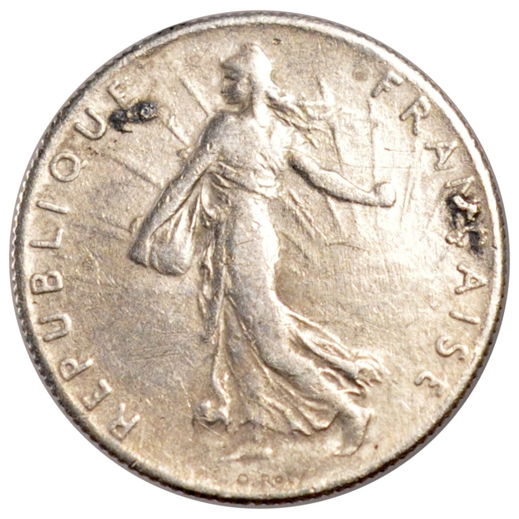 FRANCE, Semeuse, 50 Centimes, 1906, Paris, KM #854, EF(40-45), Silver, 18.1,...