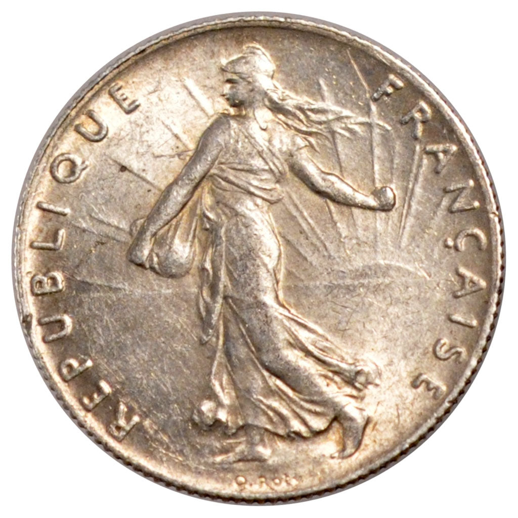 FRANCE, Semeuse, 50 Centimes, 1906, Paris, KM #854, MS(60-62), Silver, 18.1,...