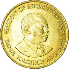 Coin, Kenya, 10 Cents, 1991, British Royal Mint, AU(55-58), Nickel-brass, KM:18