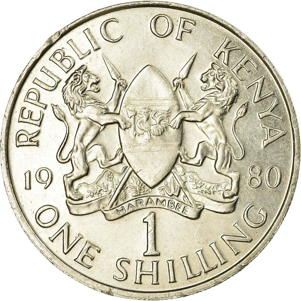 Monnaie, Kenya, Shilling, 1980, British Royal Mint, SUP, Copper-nickel, KM:20