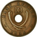 Munten, OOST AFRIKA, George V, 10 Cents, 1936, FR+, Bronze, KM:19
